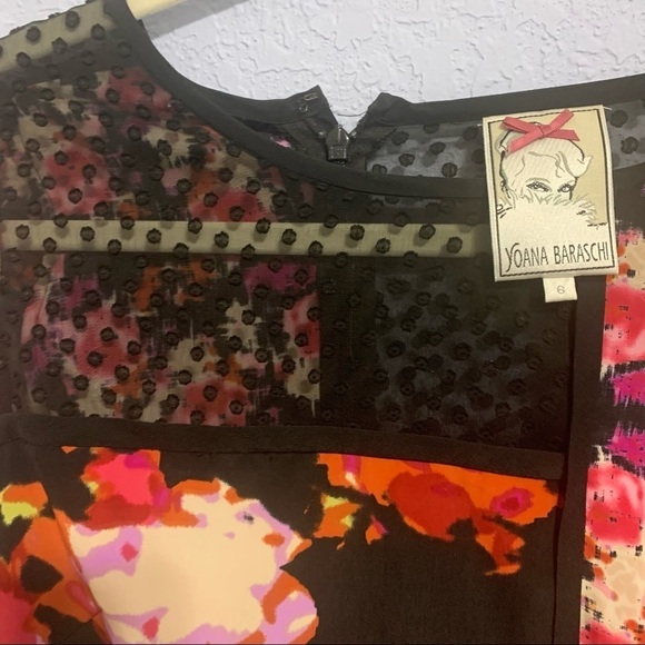 Yoana Baraschi Black Multi Print Tunic Mini Dress - Picture 6 of 7